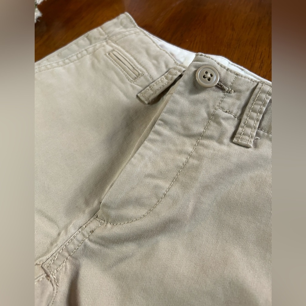 GAP Khaki Pants Boys Size 7 Regular Adjustable Waist Neutral Beige - Picture 2 of 6